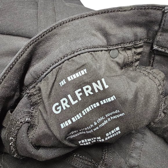 GRLFRND Women's High Rise Black Jeans - Picture 8 of 9